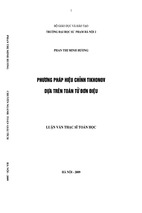 Phương pháp hiệu chỉnh tikhonov dựa trên toán tử đơn điệu . luận văn thạc sĩ toán học (1)