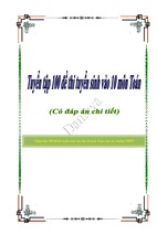 Tuyển tập 100 đề thi tuyển sinh vào 10 môn toán có đáp án chi tiết