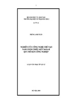 Nghiên cứu công nghệ chế tạo nam châm thiêu kết nd-fe-b quy mô bán công nghiệp