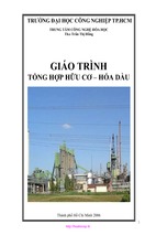 Giáo trình tổng hợp hữu cơ – hóa dầu - ths. trần thị hồng