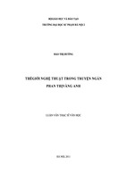 Luận văn thạc sĩ văn học thế giới nghệ thuật trong truyện ngắn phan thị vàng anh