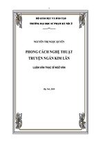 Phong cách nghệ thuật truyện ngắn kim lân
