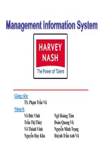 Hệ thống thông tin quản lý của harvey nash việt nam
