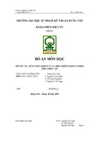 Đồ án dùng điều khiển từ xa điều khiển động cơ điện 1 chieu 12v