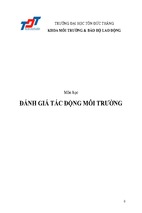 Đánh giá tác động môi trường thien nhien