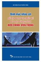 Ebook định mức khảo sát để lập dự án và thiết kế dự toán công trình bưu chính, viễn thông - nxb thông tin và truyền thông