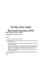 Bài tập thực hành access 2010