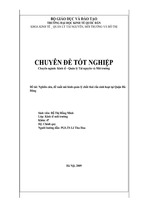 Chuyên đề tốt nghiệp nghiên cứu, đề xuất mô hình quản lý chất thải rắn tại quận hà đông, thành phố hà nội