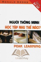 Nguoi thong minh hoc tap nhu the nao - ronald gross