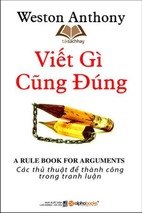 Viet gi cung dung - anthony weston