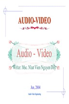 Bài giảng kỹ thuật audio - video - ts. nguyễn duy nhật viễn