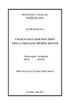 Ứng dụng matlab để phát triển công cụ nhận dạng mô hình hộp xám