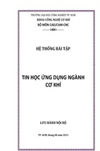 Hệ thống bài tập tin học ứng dụng ngành cơ khí