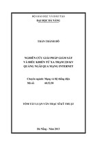 Nghiên cứu giải pháp giám sát và điều khiển từ xa trạm 220 kv quảng ngãi qua mạng internet
