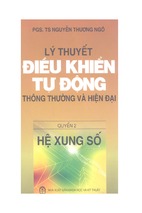 Ebook lý thuyết điều khiển tự động thông thường và hiện đại - quyển 2 phần 1 - pgs.ts. nguyễn thương ngô