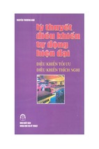 Ebook lý thuyết điều khiển tự động hiện đại phần 1 - pgs.ts. nguyễn thương ngô