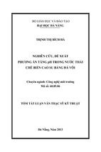 Nghiên cứu, đề xuất phương án tăng ph trong nước thải chế biến cao su bằng đá vôi