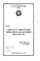 Thiết kế và thi công hệ thống phân loại sản phẩm theo màu sắc