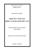 Thiết kế và chế tạo robot vượt địa hình phức tạp