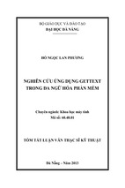 Nghiên cứu ứng dụng gettext trong đa ngữ hóa phần mềm