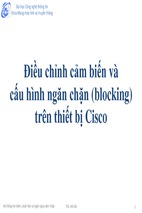 Điều chỉnh cảm biến và cấu hình ngăn chặn (blocking) trên thiết bị cisco