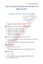 Tuyển tập 13 chuyên đề nâng cao phát triển và bồi dưỡng hsg toán lớp 6
