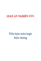 Tiểu luận môn logic biện chứng