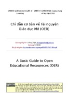 Chỉ dẫn cơ bản về tài nguyên giáo dục mở(oer)