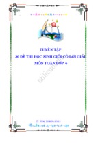Tuyển tập 30 đề thi học sinh giỏi toán 6 có lời giải