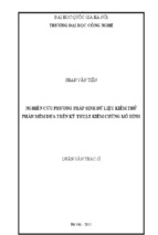 Nghiên cứu phương pháp sinh dữ liệu kiểm thử phần mềm dựa trên kỹ thuật kiểm chứng mô hình  luận văn ths. công nghệ thông tin