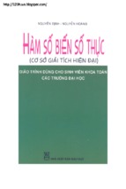 Giáo trình hàm số biến số thực phần 1