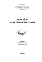 Giáo trình phân tích hoạt động kinh doanh