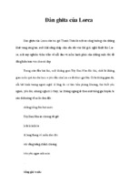 Ôn thi đại học: phân tích đàn ghita của lorca