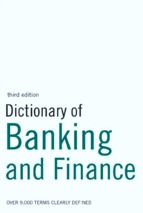 Dictionary of banking and finance