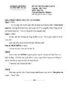 Đề thi thử đại học môn văn lần 2 năm 2014 trường thpt an lão, hải phòng