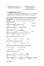 Đề kiểm tra học kì ii lớp 7 môn toán - phòng giáo dục và đào tạo đồng nai (đề 7)