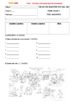 Đề thi học kì 2 môn tiếng anh lớp 4 năm 2014 - 2015