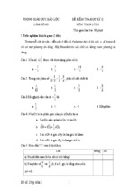 Đề kiểm tra học kì ii lớp 6 môn toán - phòng giáo dục bảo lộc, lâm đồng (đề 2)
