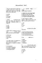 Bài tập ngữ pháp tiếng anh nâng cao (test 3)