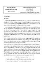 Đề thi thử lần 1 môn văn thpt quốc gia năm 2015 trường ptth cù huy cận - hà tĩnh