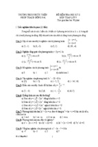 Đề kiểm tra học kì ii lớp 9 môn toán - trường thcs phước thiền, đồng nai (đề 8)