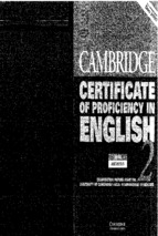 Cambridge certificate of proficiency in english 2