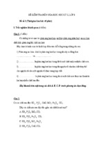 Đề kiểm tra học kì ii lớp 8 môn hóa học - đề 1