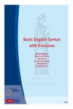 Basic english syntax with exercises