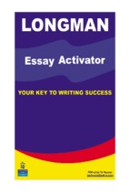 Longman essay activator - your key to writing success