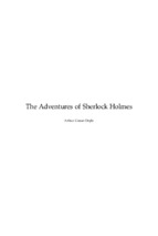 Truyện tiếng anh: những cuộc phiêu lưu của sherlock holmes