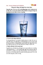 Uống nước đúng cách giúp bảo vệ sức khỏe