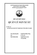 Lập kế hoạch sản xuất chuột máy tính apple cr.34819