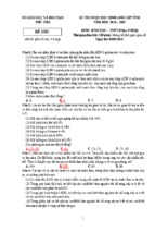 Đề thi học sinh giỏi môn sinh học lớp 12 năm 2015 tỉnh phú thọ
