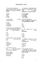 Bài tập ngữ pháp tiếng anh nâng cao (test 2)